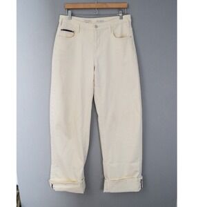 Pilcro Wide Leg High Rise Jeans 29 X 37.5 Cream